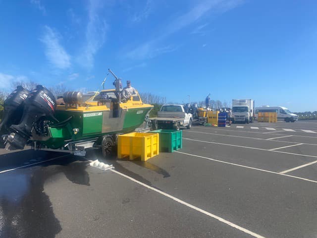 Processing catch on shore