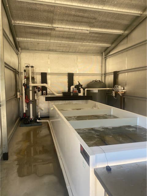 Holding tanks facility