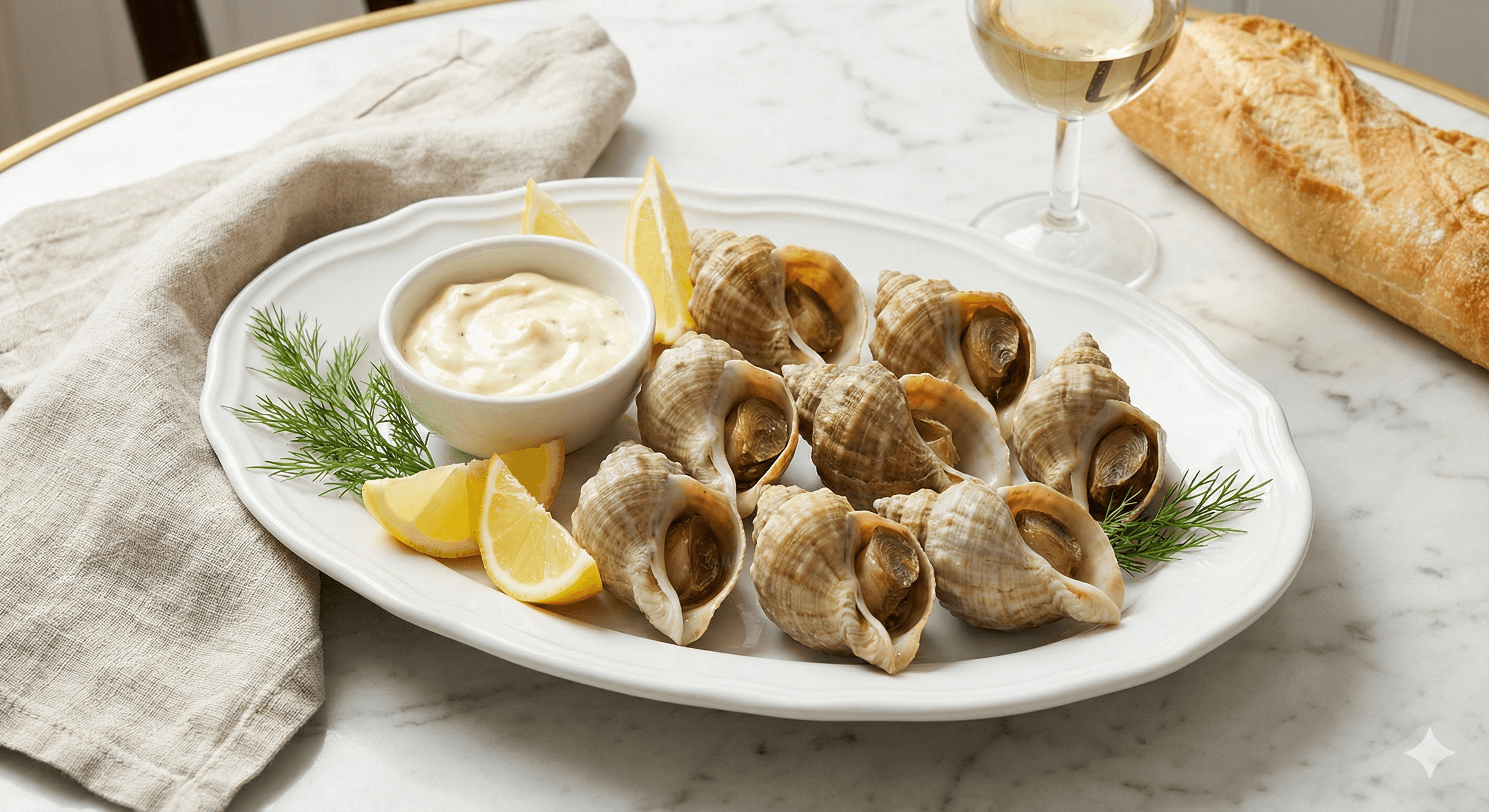 Chilled Whelks with Aioli